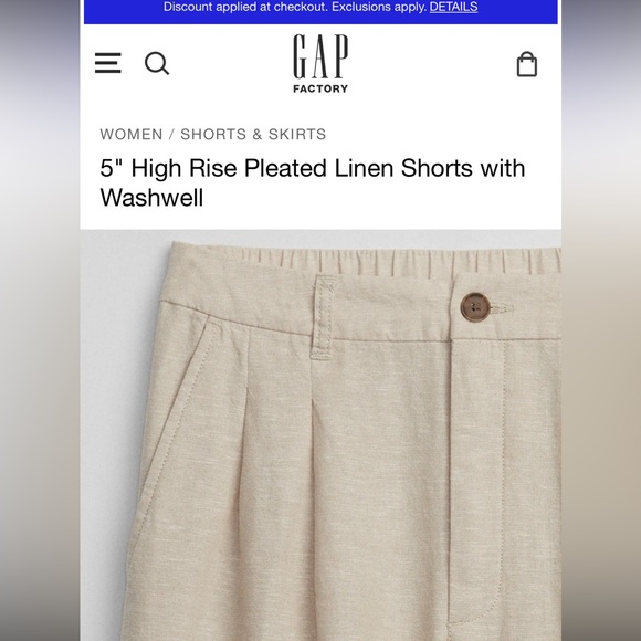Gap factory linen shorts - Picture 5 of 6